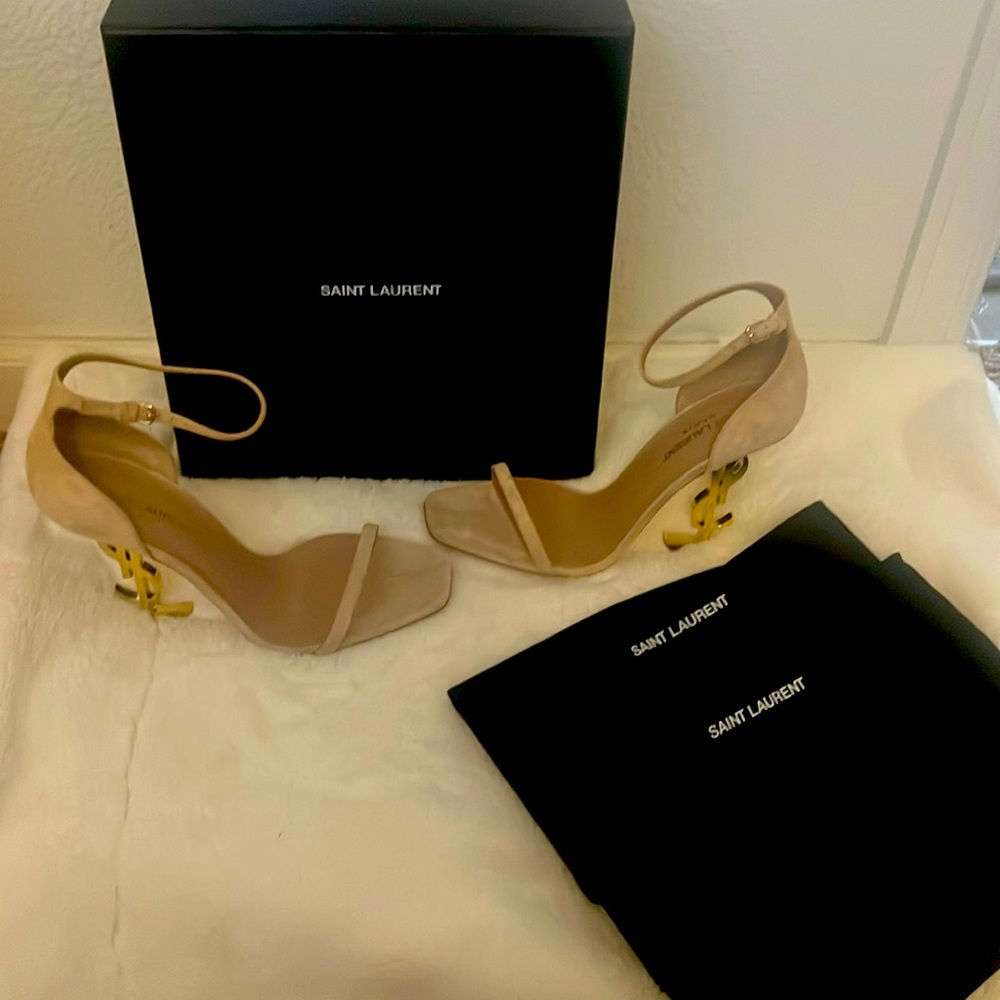Saint Laurent Pale Gold Sz 38.5